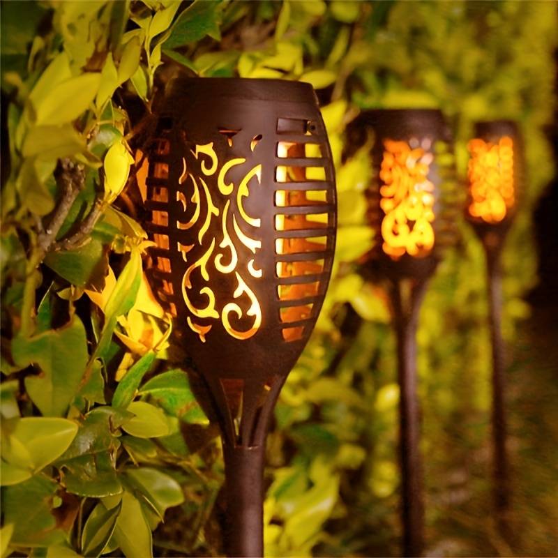 Solar Flame Torch Lights - Illuminate Your Outdoors!