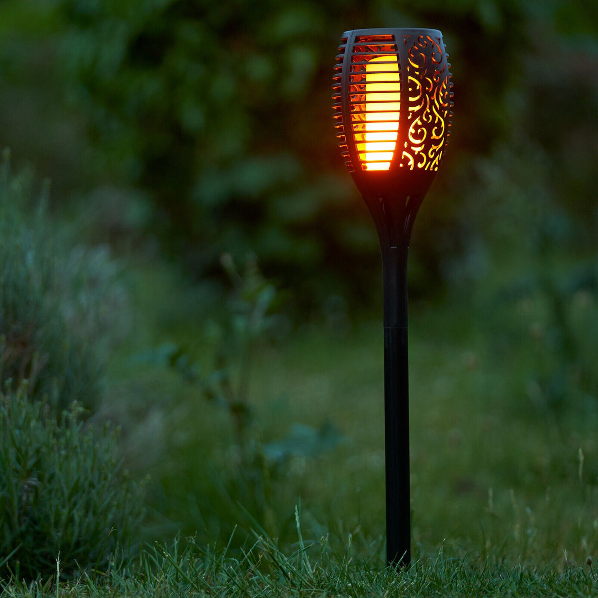 Solar Flame Torch Lights - Illuminate Your Outdoors!